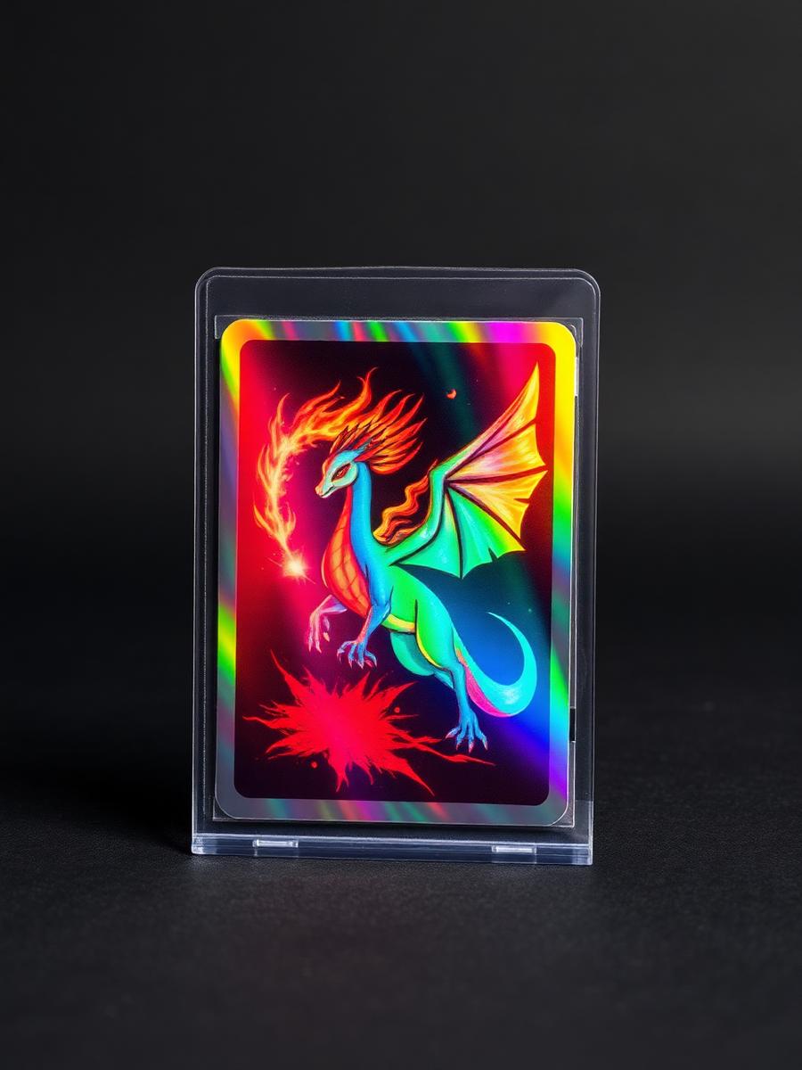 Flammedrage Holo — Holo rare fra Obsidian Flames